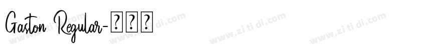 Gaston Regular字体转换